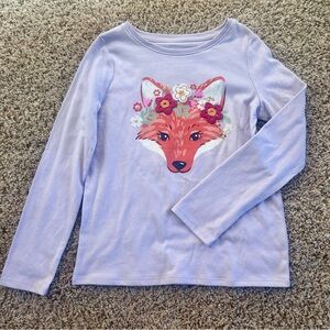 NWT Jumping Beans Fox Lavender Long Sleeve Shirt